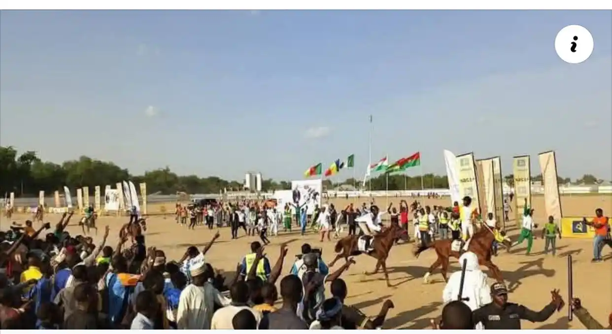 Image from Mimi Mefo Info (MMI) : Maroua hosted the inaugural Paul Biya Grand Prix, an international equ...