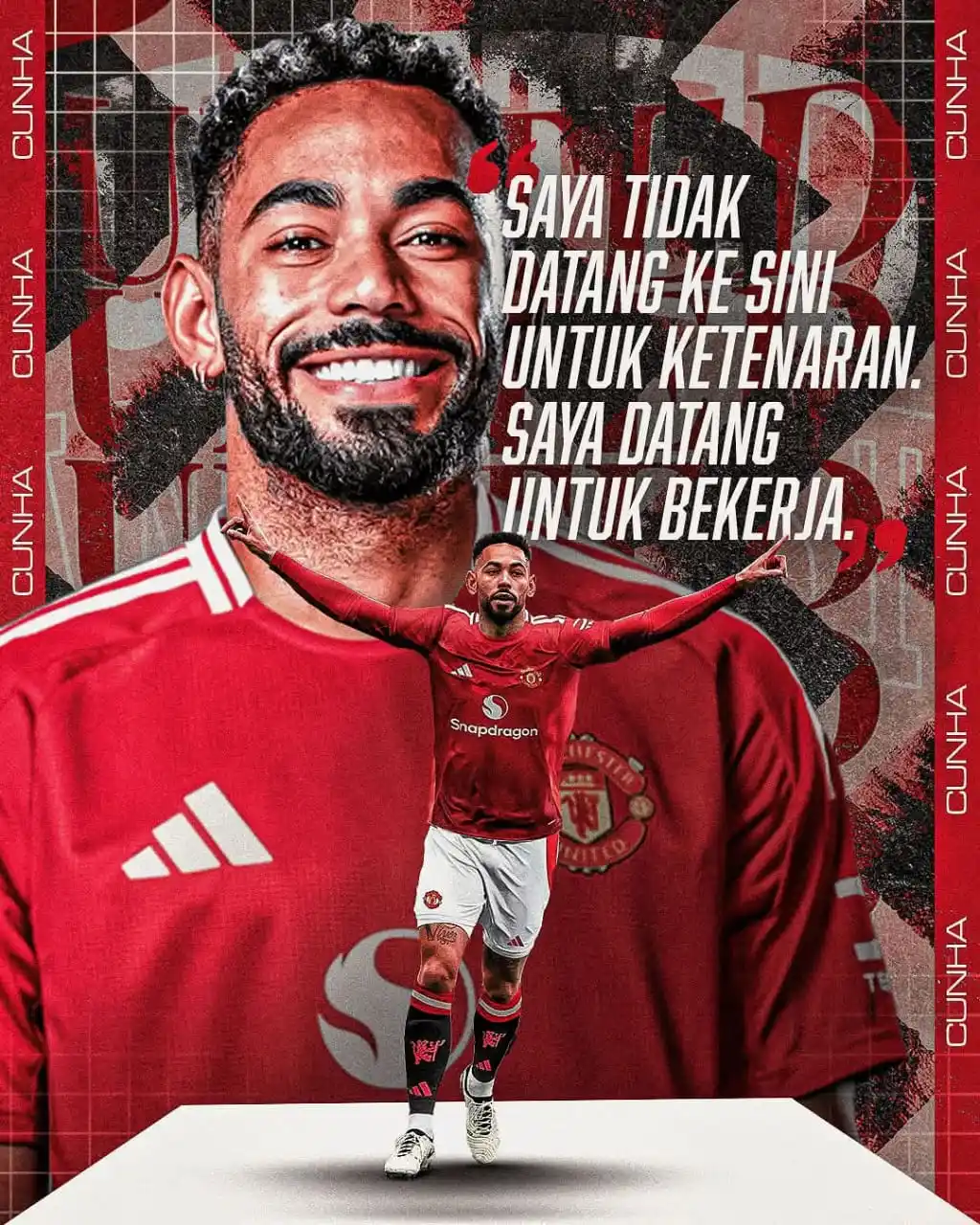 Image from MUFC INDONESIA🇮🇩🇲🇨: Matheus Cunha setelah resmi bergabung dengan Manchester United: "Saya...