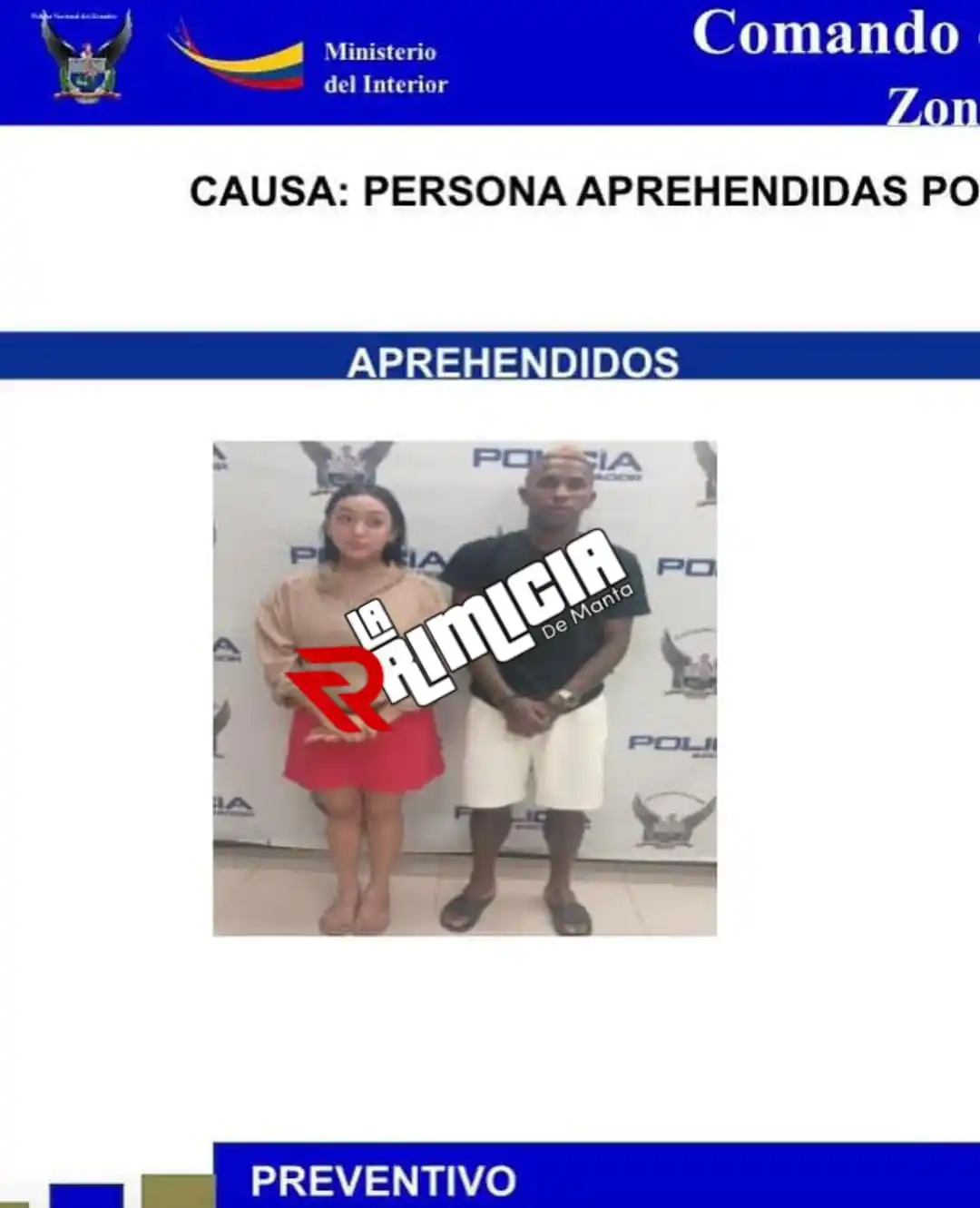 Image from La Primicia De Manta: 🚨‼️ MILER BOLAÑOS FUE DETENIDO EN GUAYAQUIL El futbolista del Guaya...