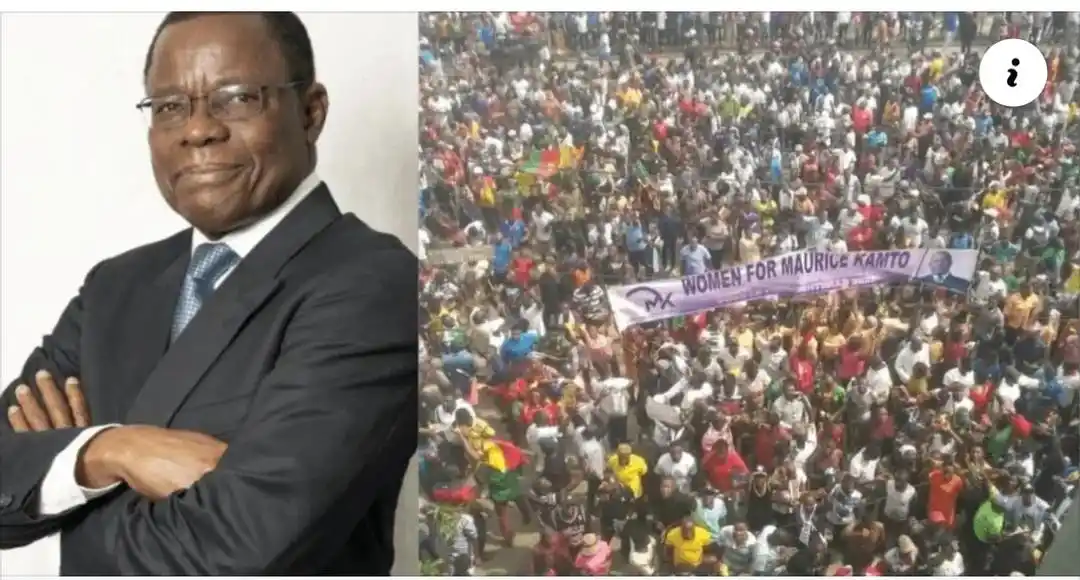 Image from Mimi Mefo Info (MMI) : More than 24 hours since opposition leader Prof Maurice Kamto was plac...