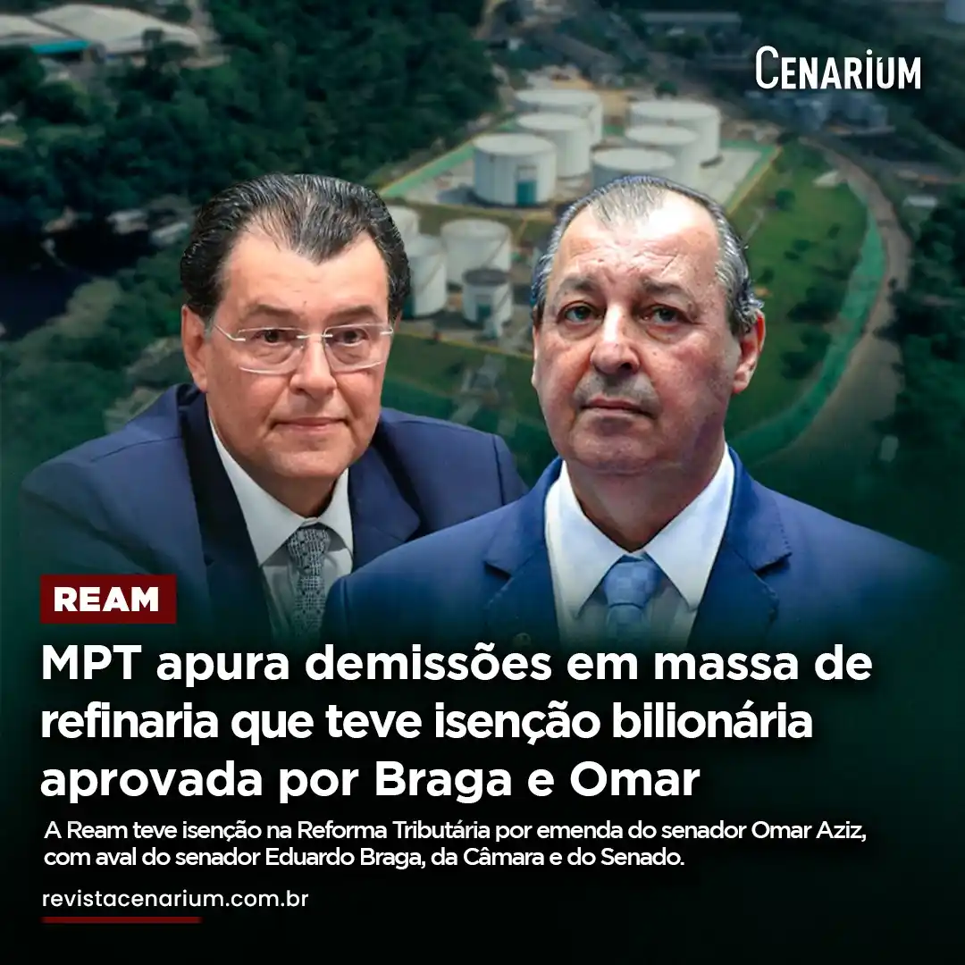Image from CENARIUM: ⚖️ *MPT apura demissões em massa de refinaria que teve isenção bilioná...