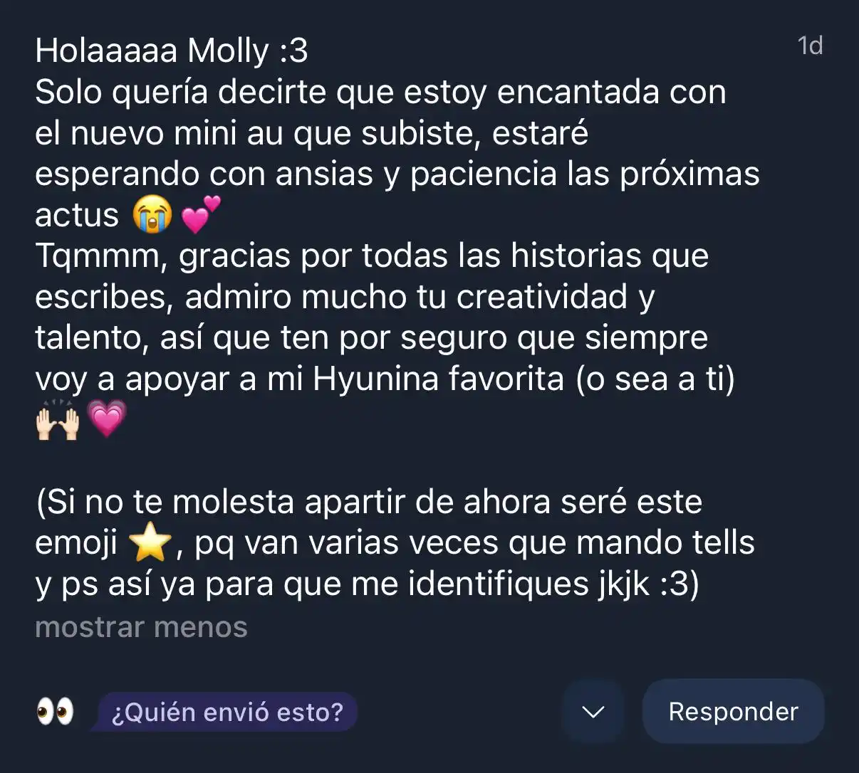 Image from moli actus : muchísimas gracias por tomarte el tiempo de leer, lo aprecio mucho🩷 y...