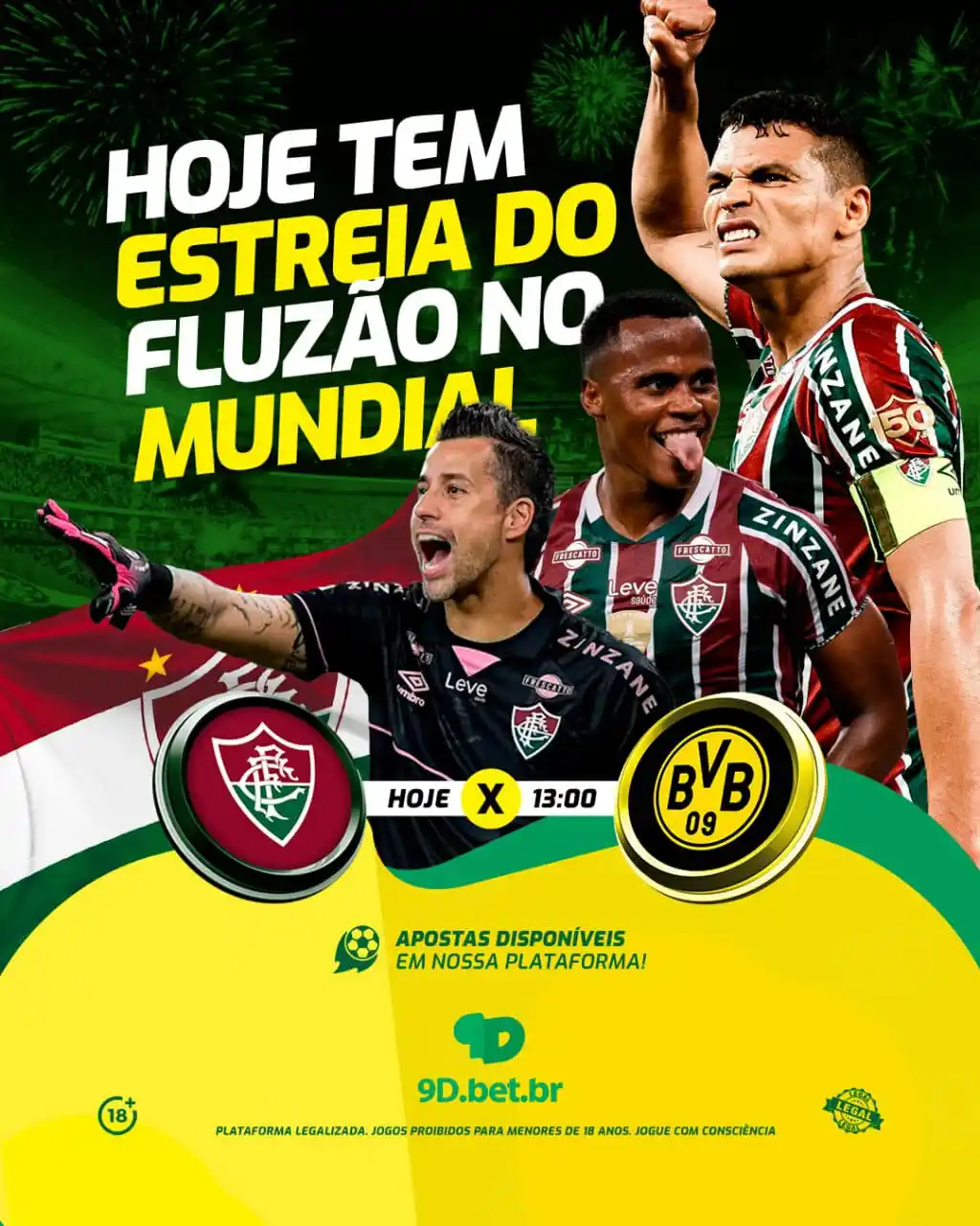 Image from 9D.BET.BR: MUNDIAL DE TIMES ⚽️ E HOJE TEM FLU EM CAMPO LOGO CEDO PARA ESQUENTA...