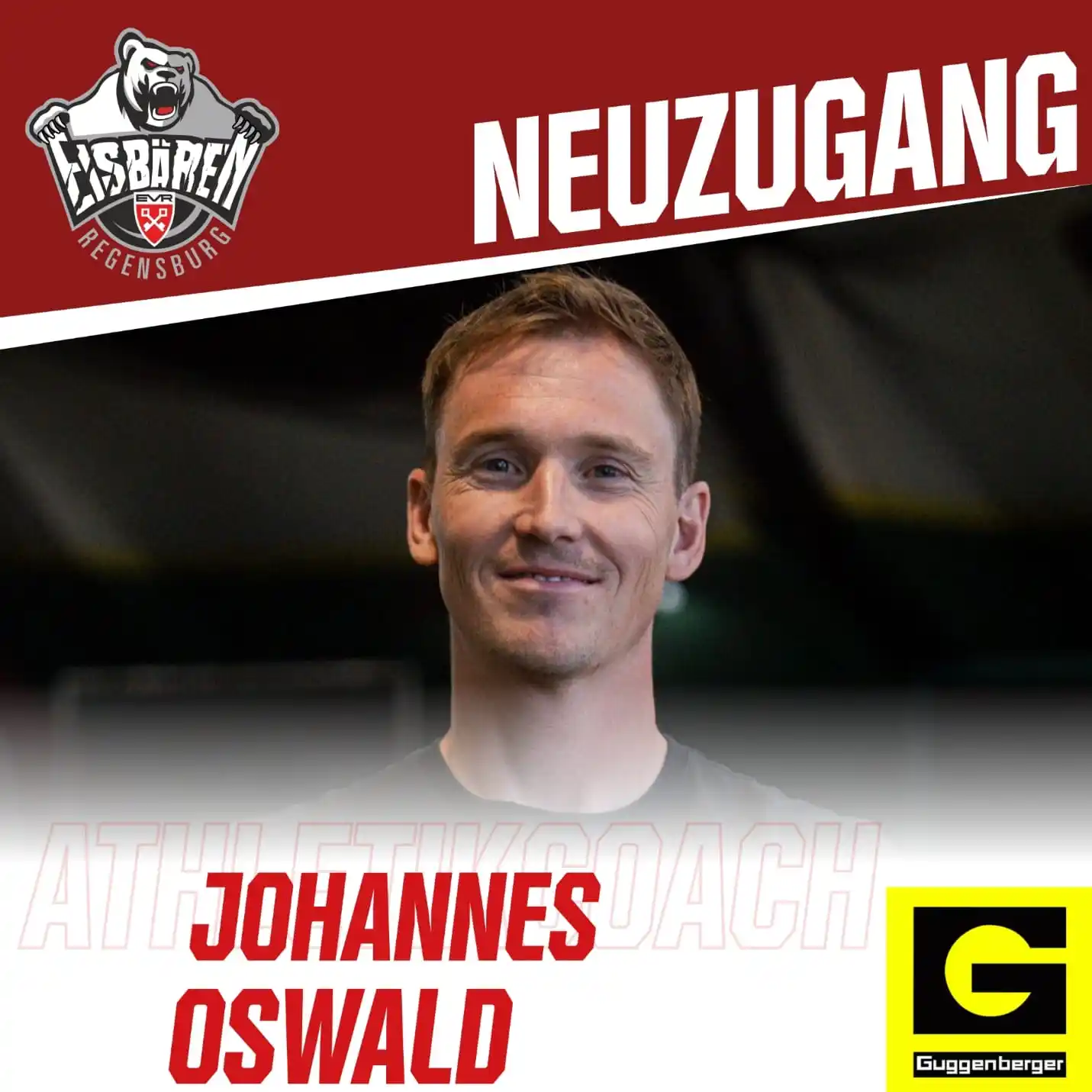 Image from Eisbären Regensburg: NEUER ATHLETIKCOACH: JOHANNES OSWALD UND ESSICS SPORTS UNTERSTÜTZEN DI...