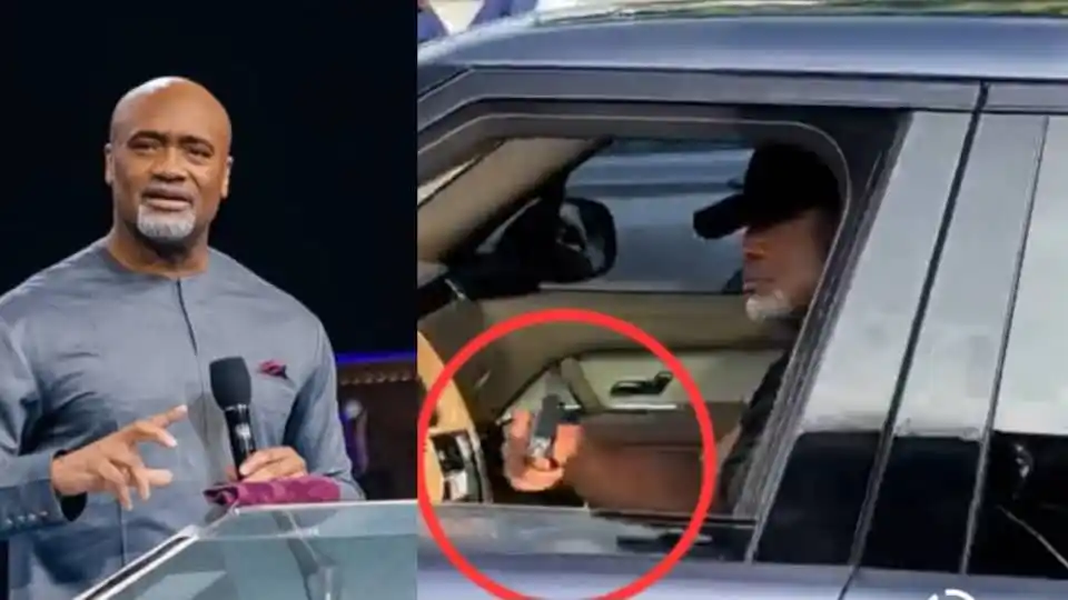 Image from Sahara Reporters: Nigerian Pastor Paul Adefarasin Reports To Lagos Police After Viral Vi...