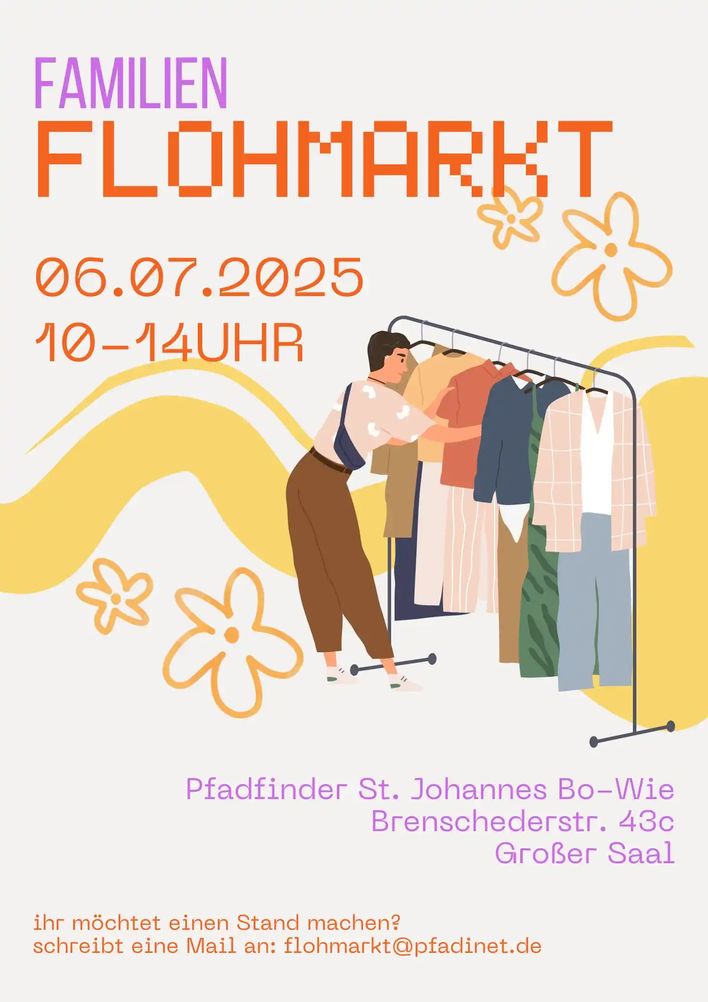 Image from DPSG St. Johannes Bochum Wiemelhausen: nochmal die kurze Erinnerung an unseren Flohmarkt 🧡 meldet euch, wenn...