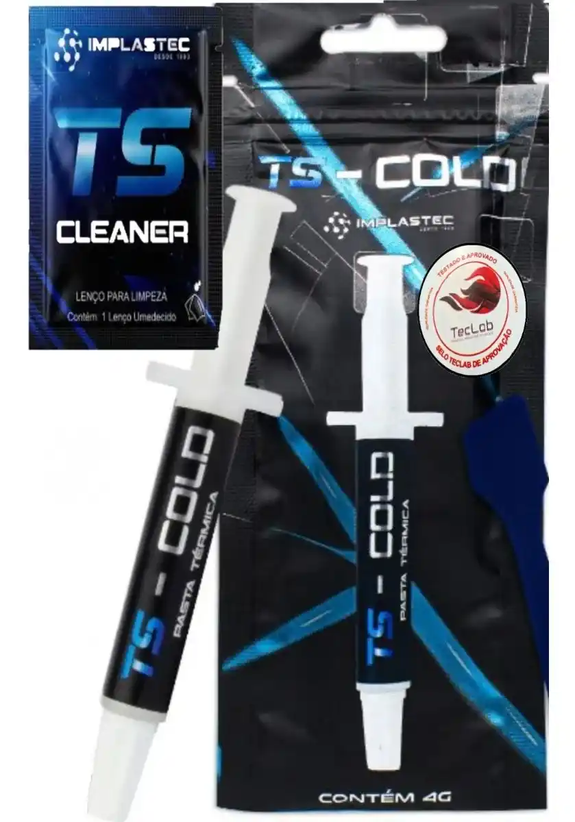 Image from GPCR Promo - Hardware e Tecnologia: 🔥Pasta Térmica Implastec Ts Cold 4g, Espátula + Sachê Cleaner 💲R$31...