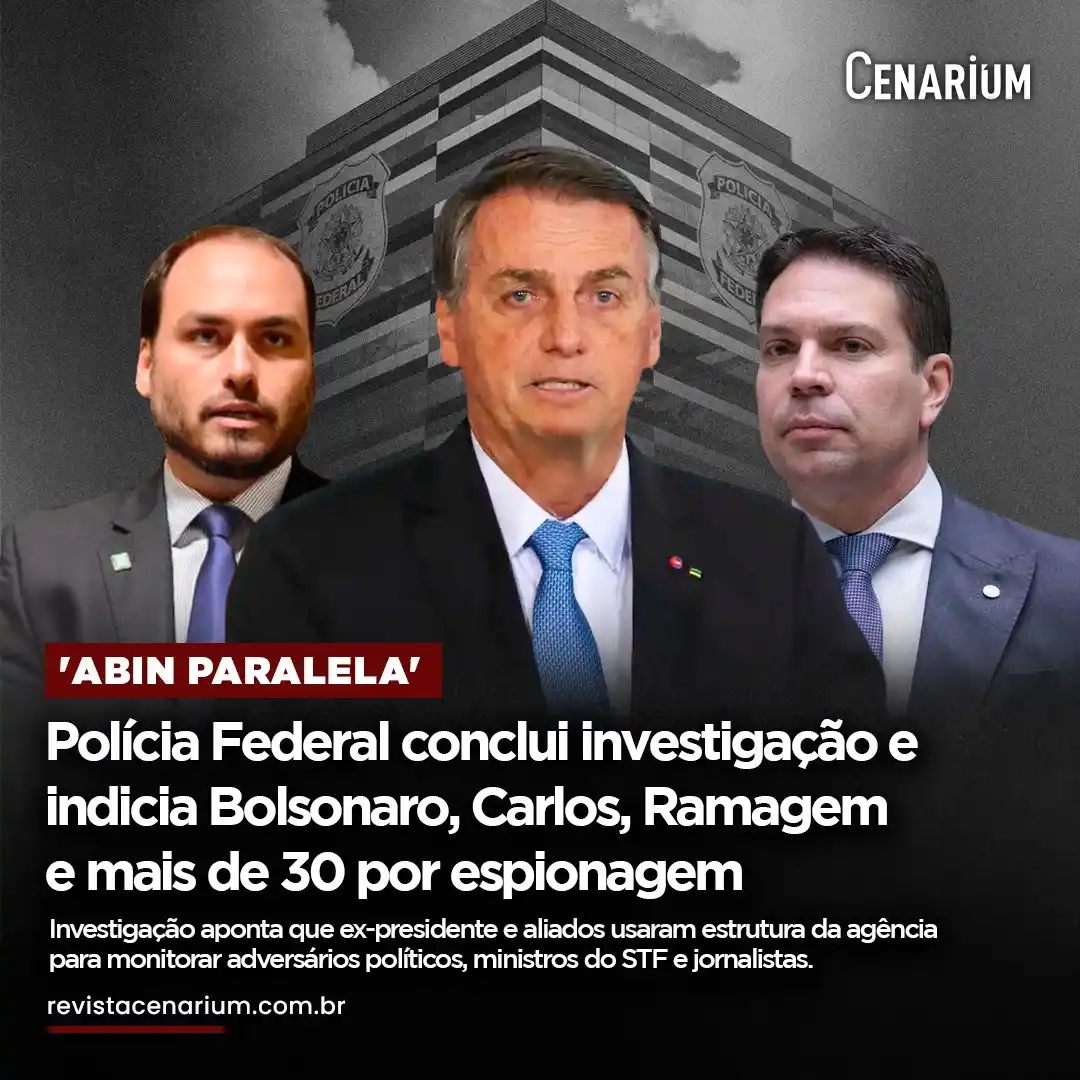 Image from CENARIUM: ⚖️ *Polícia Federal conclui investigação e indicia Bolsonaro, Carlos, ...
