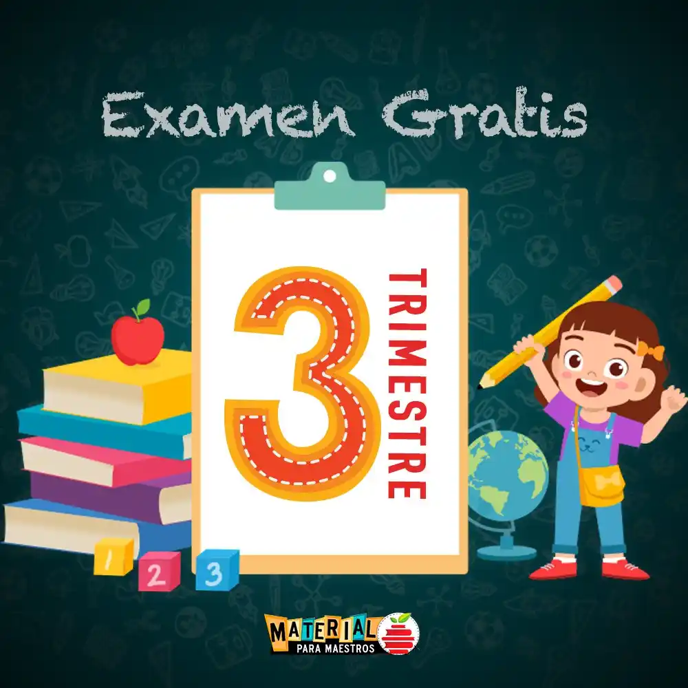 Image from Sexto Grado - Material para Maestros: ¡POR SI AUN NO LO TIENES!  Exámenes correspondiente al tercer trimestr...