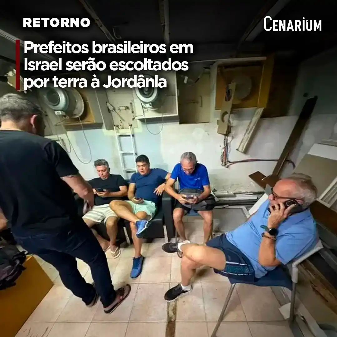 Image from CENARIUM: 🚨 *Prefeitos brasileiros em Israel serão escoltados por terra à Jordâ...