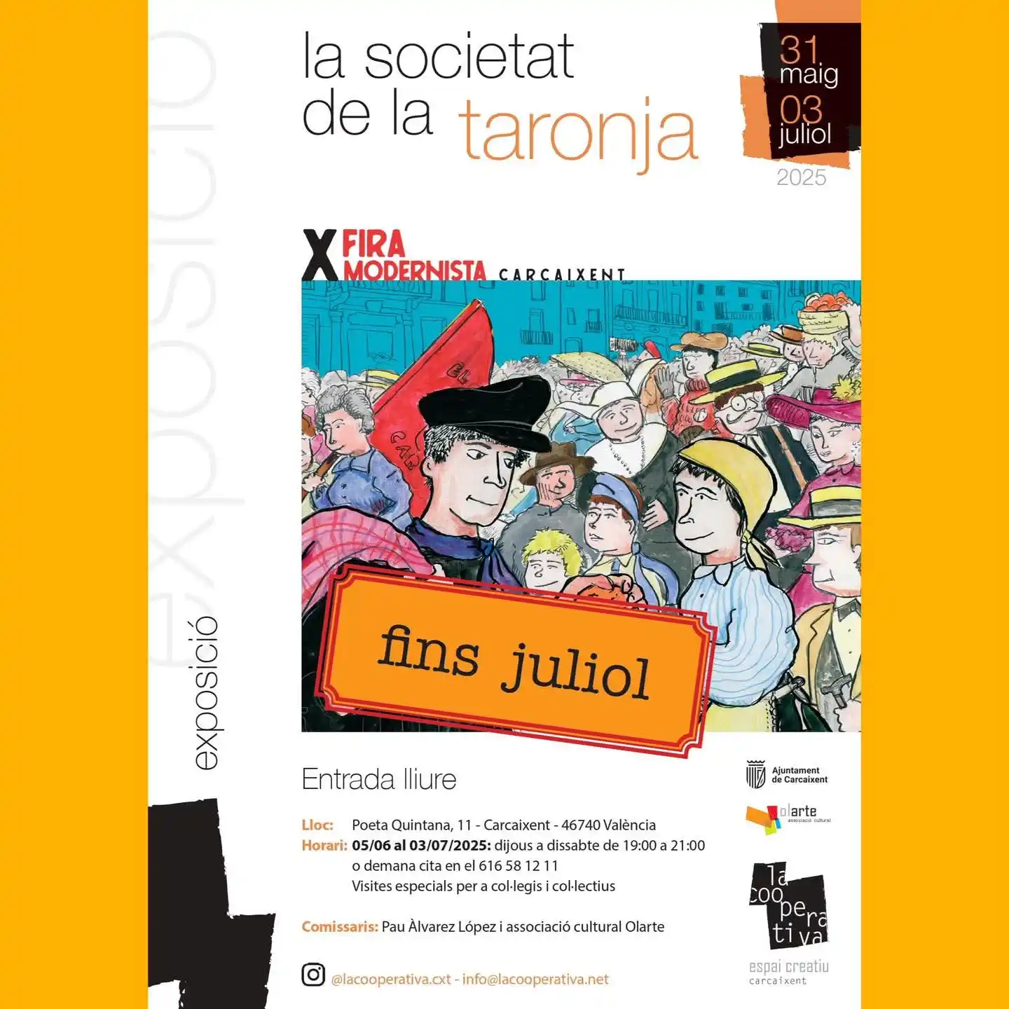 Image from Ajuntament de Carcaixent: Recorda, fins el 3 de juliol pots visitar l'exposició *“la societat de...