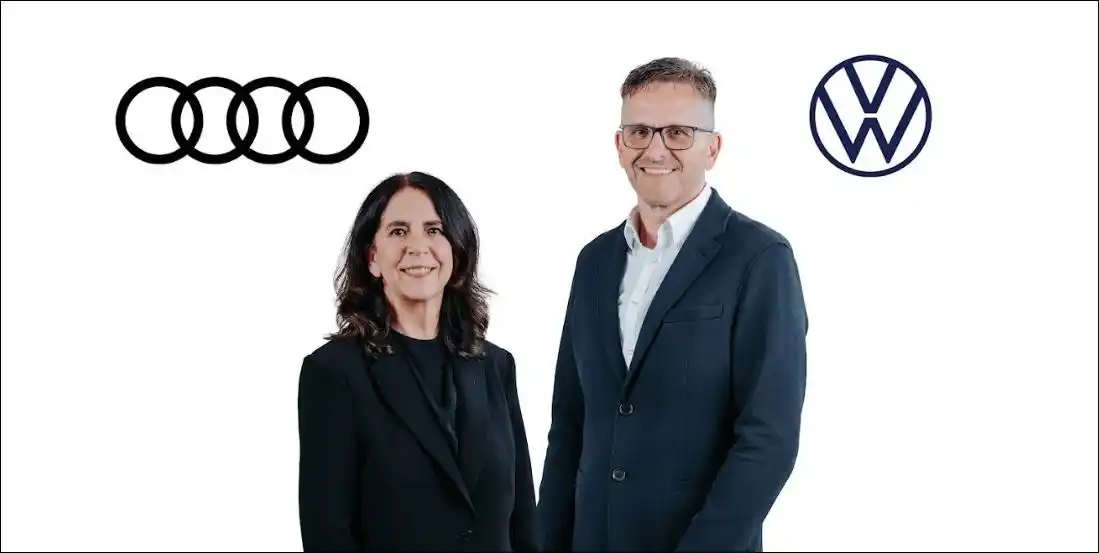 Image from MotaAuto.com: Renate Noessler heads VPCM and PHSAM with Kurt Leitner Volkswagen Pa...