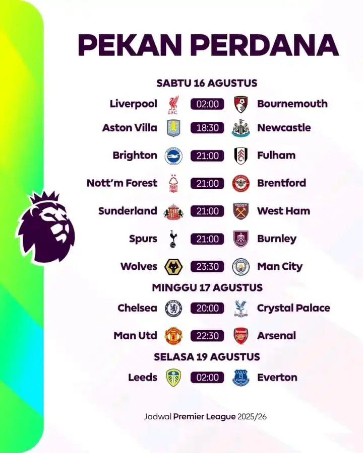 Image from MUFC INDONESIA🇮🇩🇲🇨: RESMI: Manchester United akan ketemu Arsenal, Manchester City, dan Che...