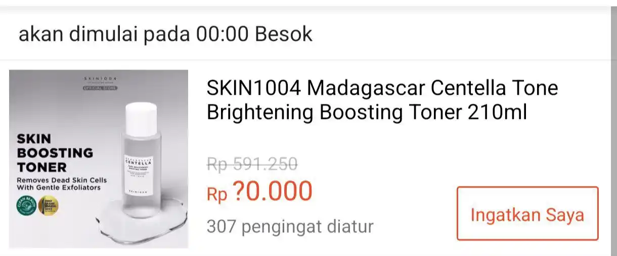 Image from Racun Shopee Receh: 💰 Rp 30.000 ⏰ 00:00 WIB SKIN1004 Madagascar Centella Tone Brighteni...