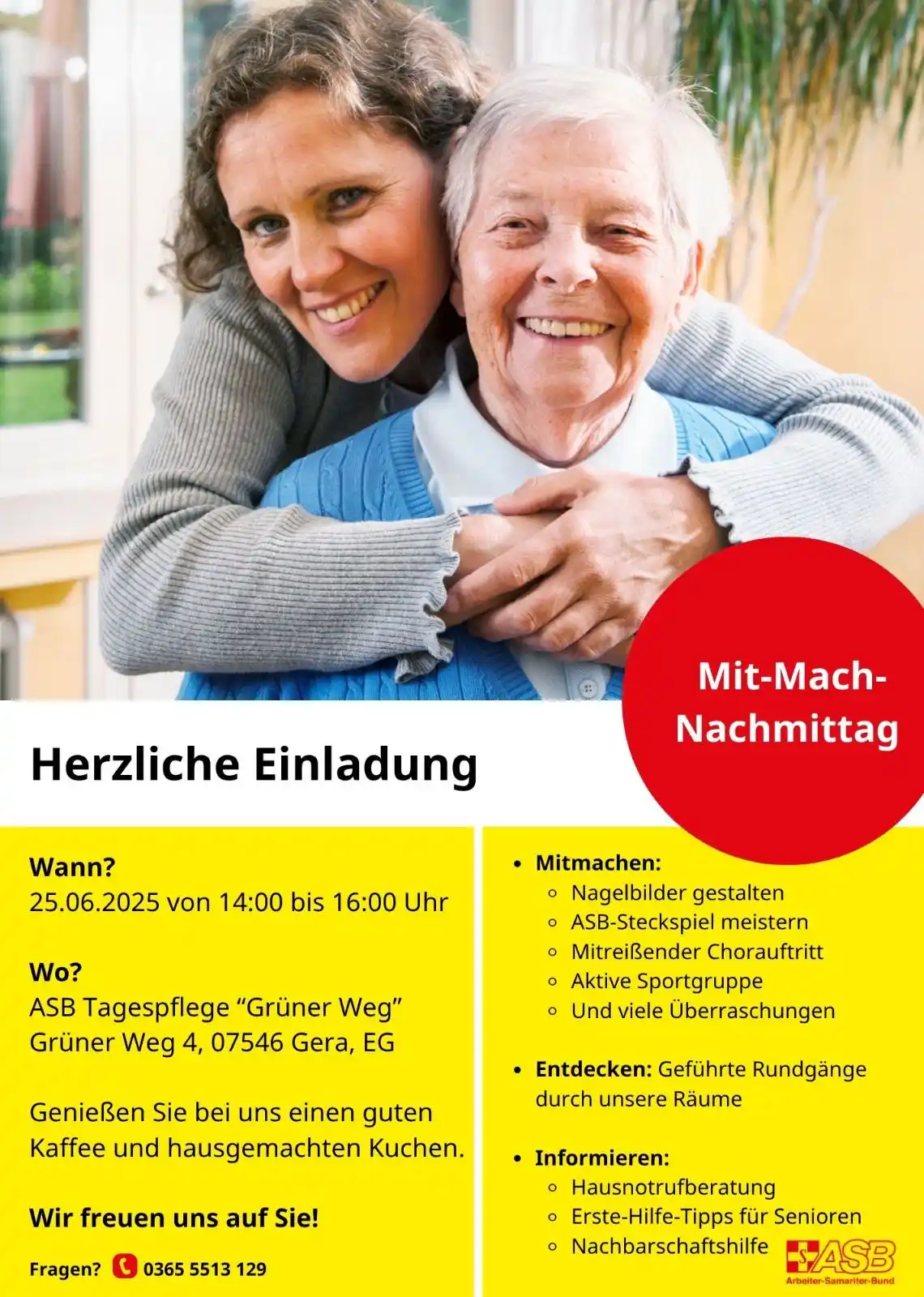 Image from ASB Regionalverband Ostthüringen e.V.: Save the Date 🔥 🤭 https://www.asb-gera.de/unsere-Angebote/unsere-p...
