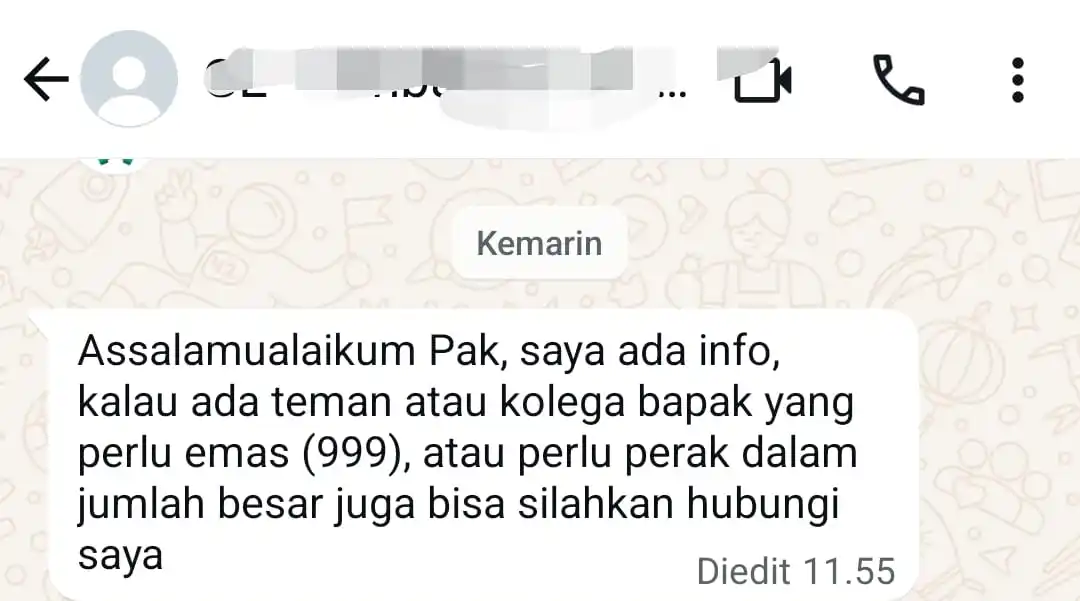 Image from Pembeli Aset Official: *Silahkan di baca👇* Bagi Anda yang ingin jual atau beli emas batanga...