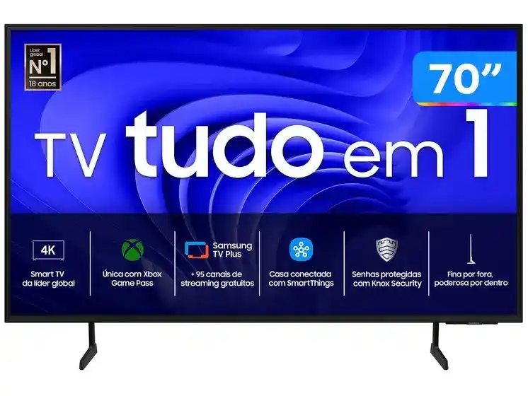 Image from GPCR Promo - Hardware e Tecnologia: 😱Smart TV 70” 4K UHD LED Samsung 70DU7700 💲R$2.553,93 em 12x sem ju...
