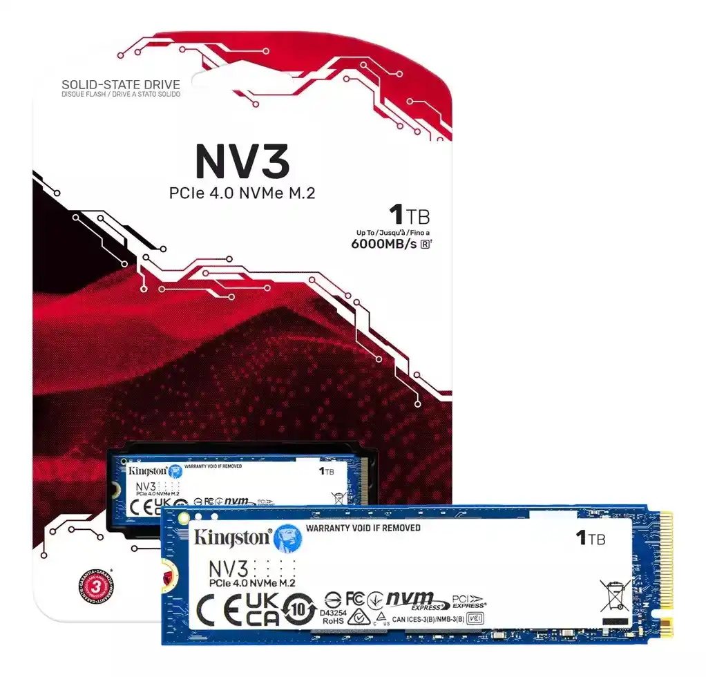 Image from GPCR Promo - Hardware e Tecnologia: 🔥SSD NVME Kingston NV3 1TB 6000MB/s  💲R$355,00 🛍Cupom CAZETVMELI20 ...