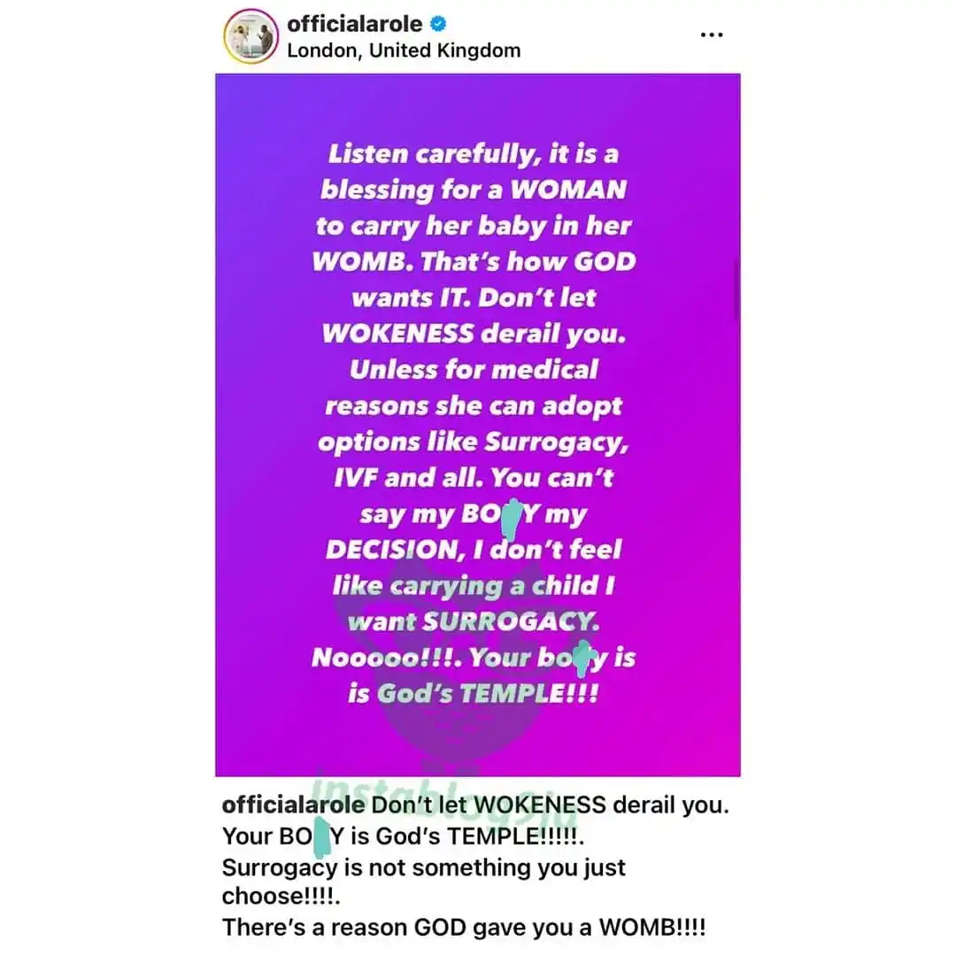 Image from Instablog9ja Network: Surrogacy Debate: “Don’t let ‘wokeness’ derail you,” Comedian Woli Aro...