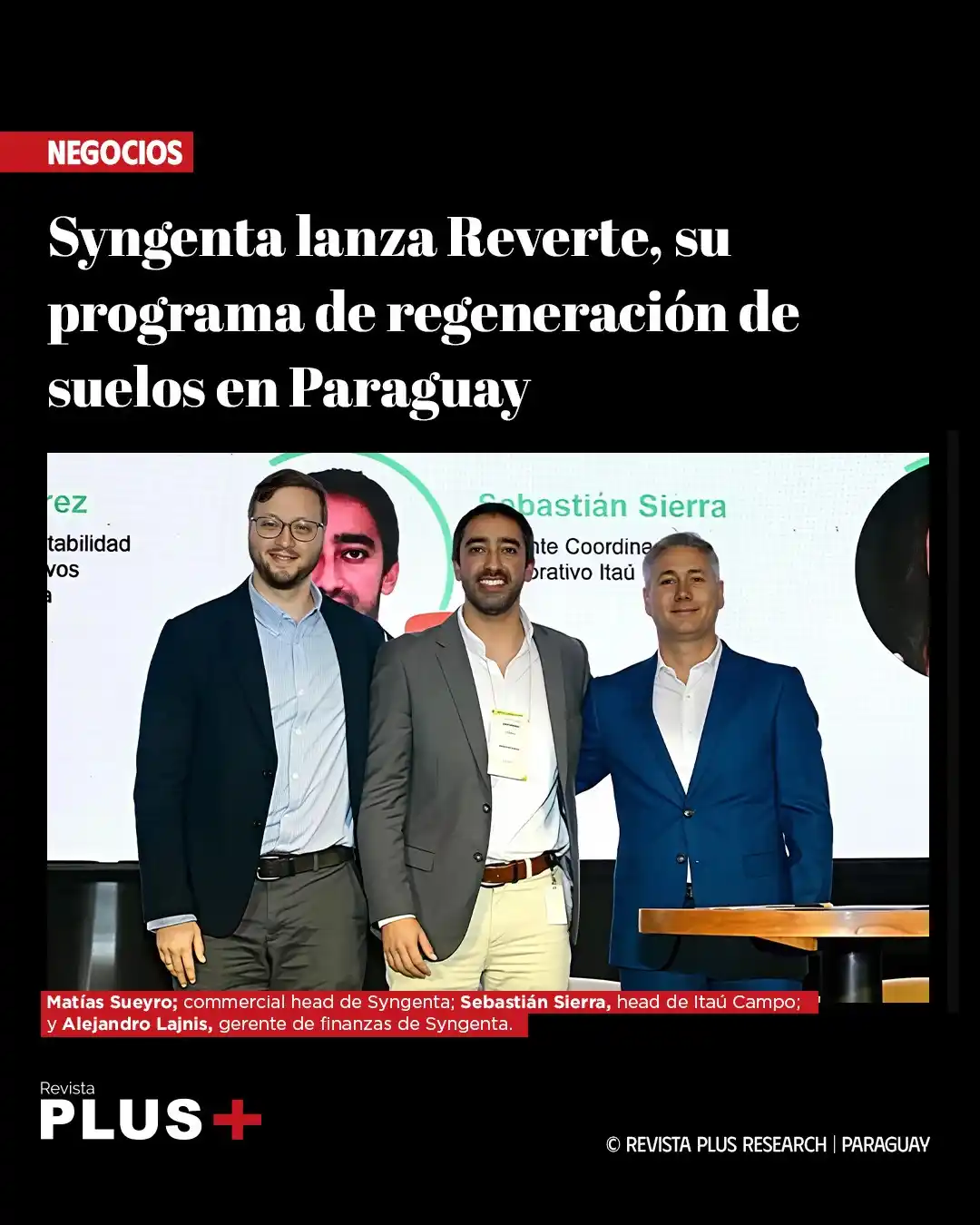 Image from Revista PLUS: 🌿 Syngenta, líder en tecnología e innovación aplicada al agro, presen...