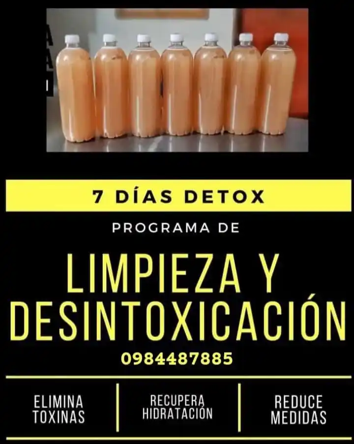 Image from La Primicia De Manta: Te traigo Detox botella aceleradora *3 botellas $12 y las 7 botellas $...