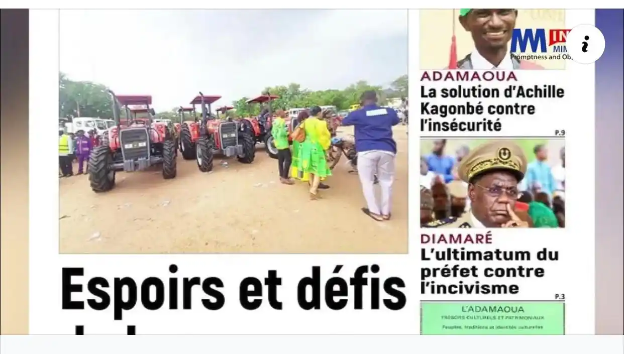 Image from Mimi Mefo Info (MMI) : Today’s Cameroonian newspaper headlines spotlight a deepening governan...