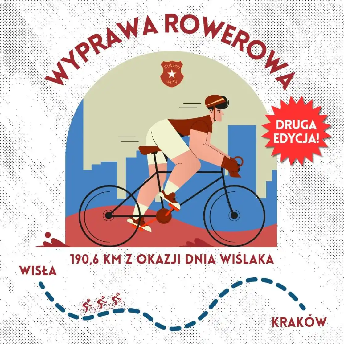 Image from Wisła Kraków 🔵⚪️🔴: Trasa 190,6 km do pokonania na rowerze? Dla Historii Wisły to nic trud...