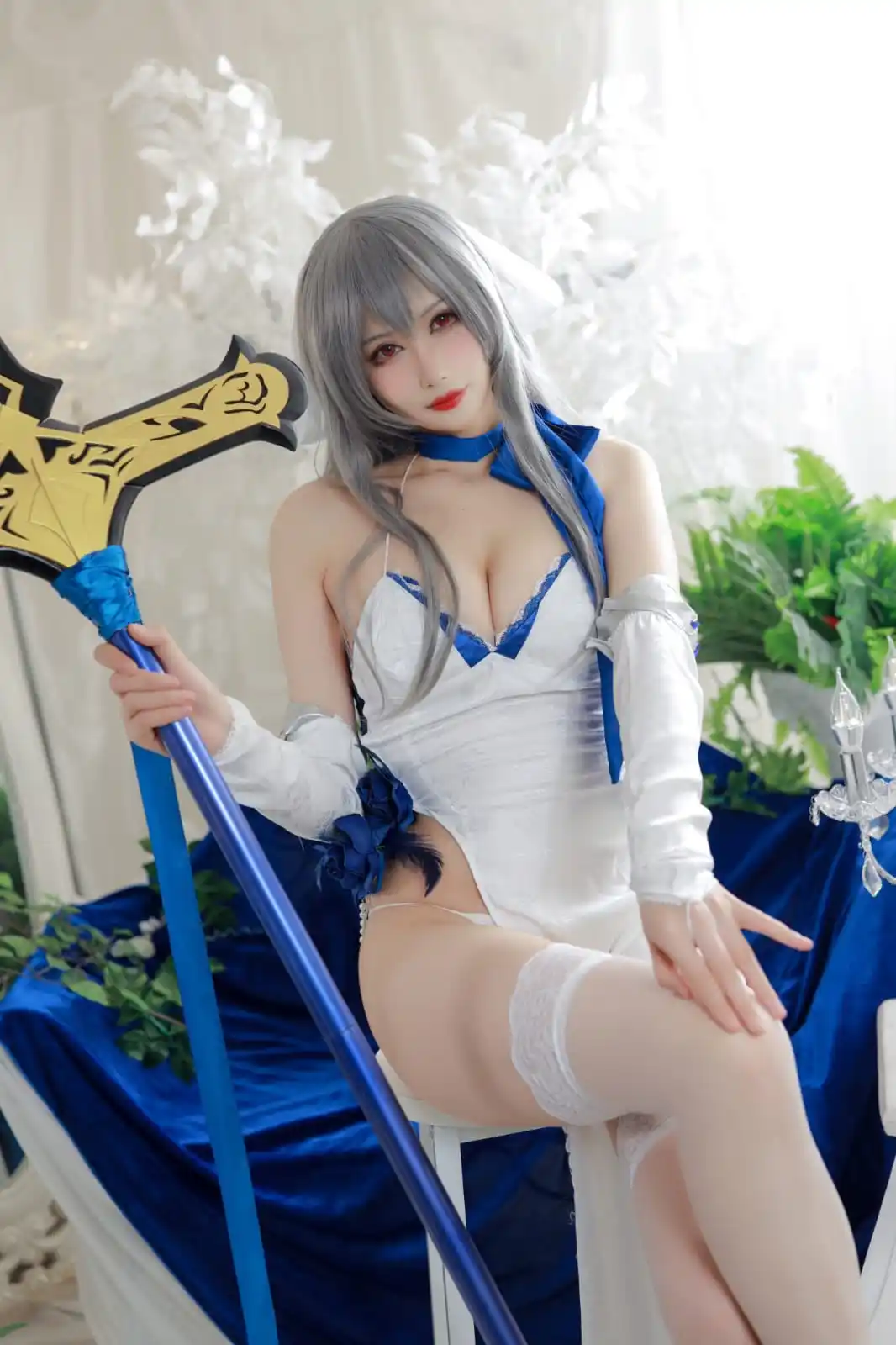Image from Gudang Cosplay: 兔胖胖 (Tu Pang Pang) cosplay Saint Louis – Azur Lane Size: 170MB Link: h...
