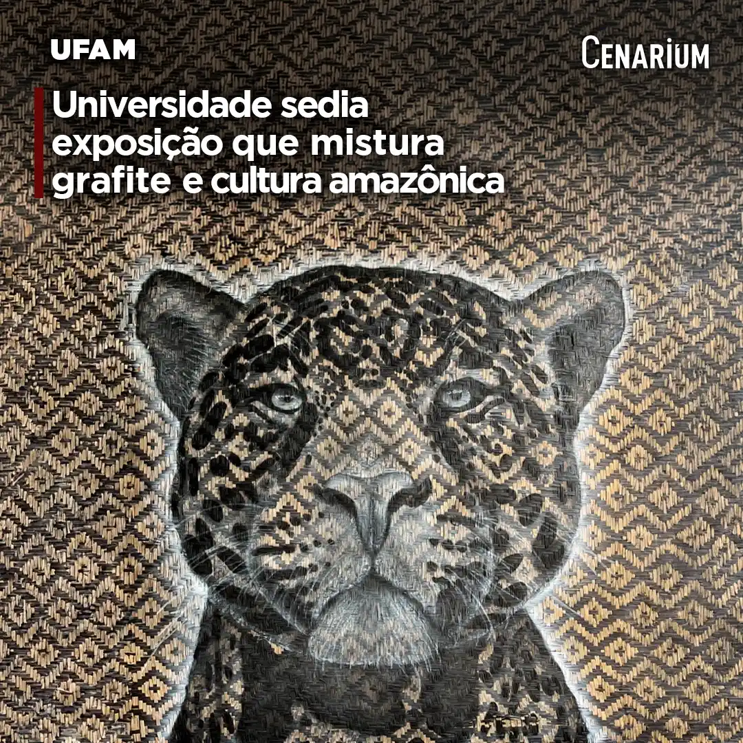 Image from CENARIUM: 🌳*Universidade sedia exposição que mistura grafite e cultura amazônic...