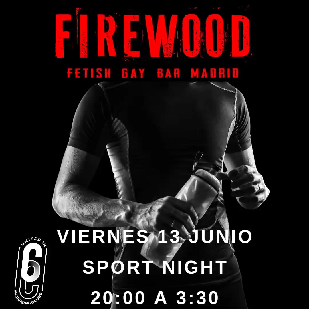 Image from FIREWOOD GAY BAR MADRID: VIERNES 13 JUNIO SPORT NIGHT 20:00 A 3:30 ➡️ Entrada de 20:...