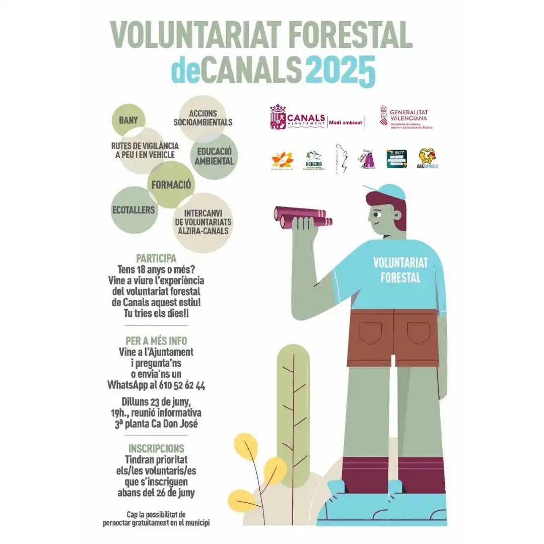 Image from Ajuntament de Canals: Vols col·laborar en la protecció del nostre paratge natural aquest est...