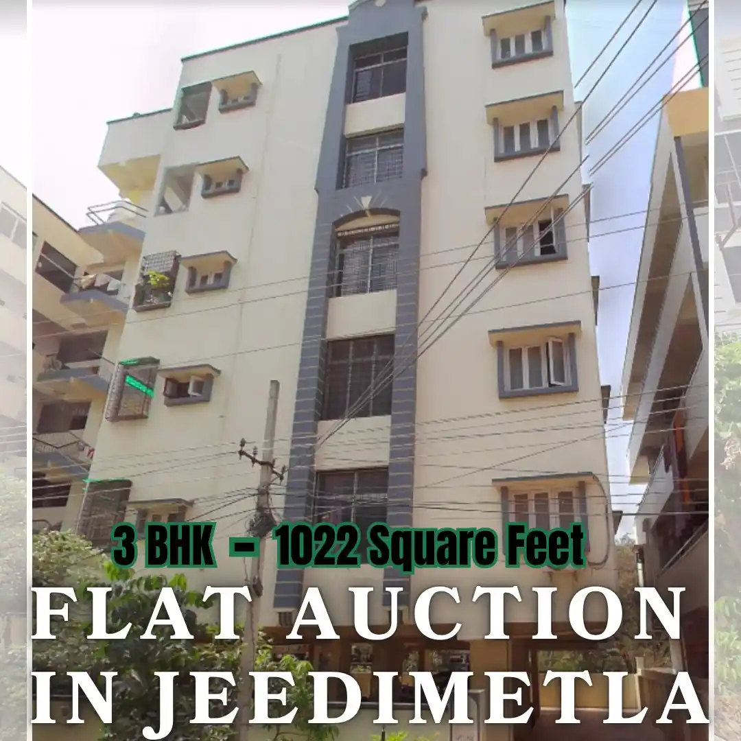 Image from eAuctionsIndia: 3 BHK Flat - 1022 Sq Feet 😳FLAT🏤 AUCTION IN JEEDIMETLA, HYDERABAD V...