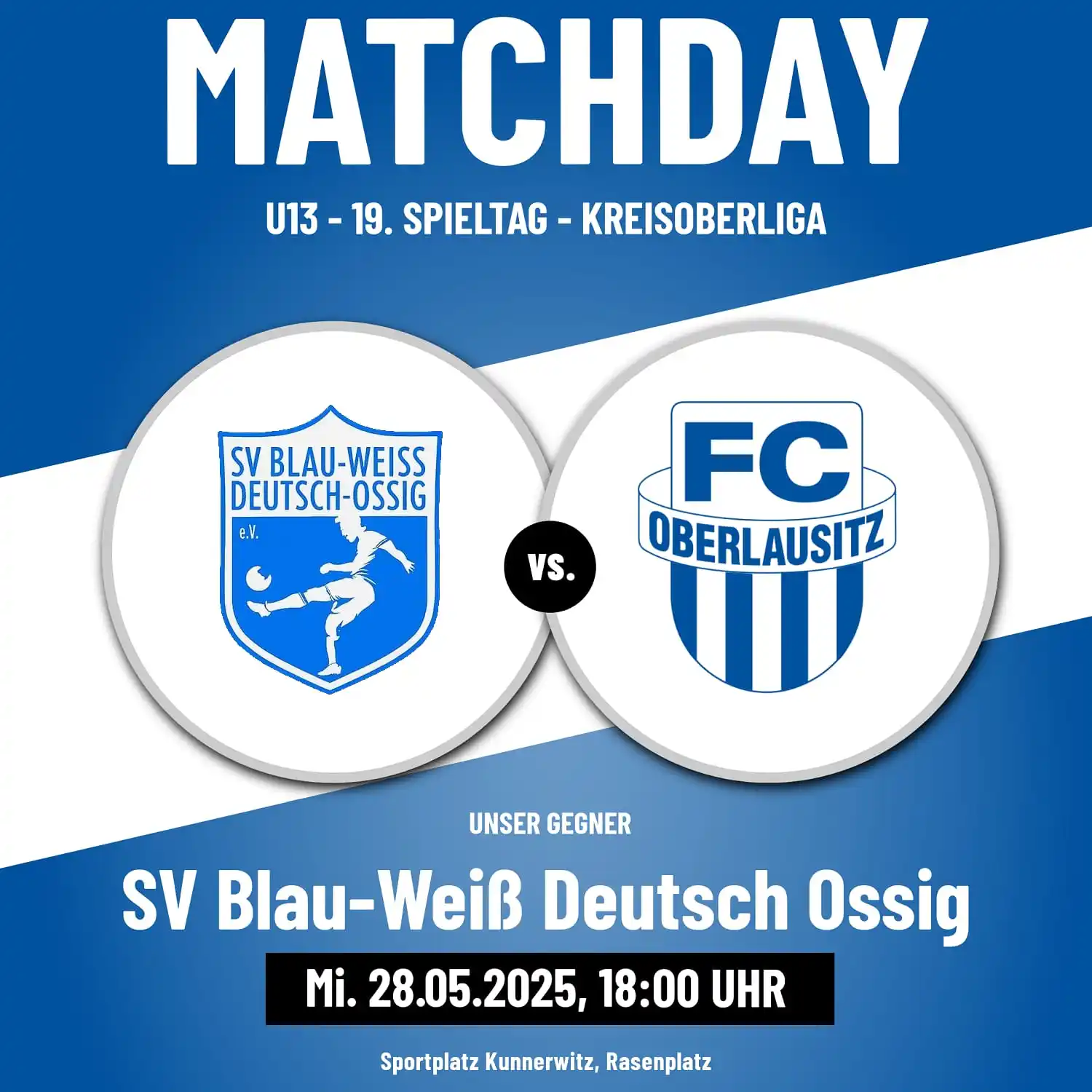 Image from FC Oberlausitz Neugersdorf e.V.: ⚽️💙🤍 AUSWÄRTSSPIELTACH ! U13 ! <a class="text-blue-500 hover:underli...