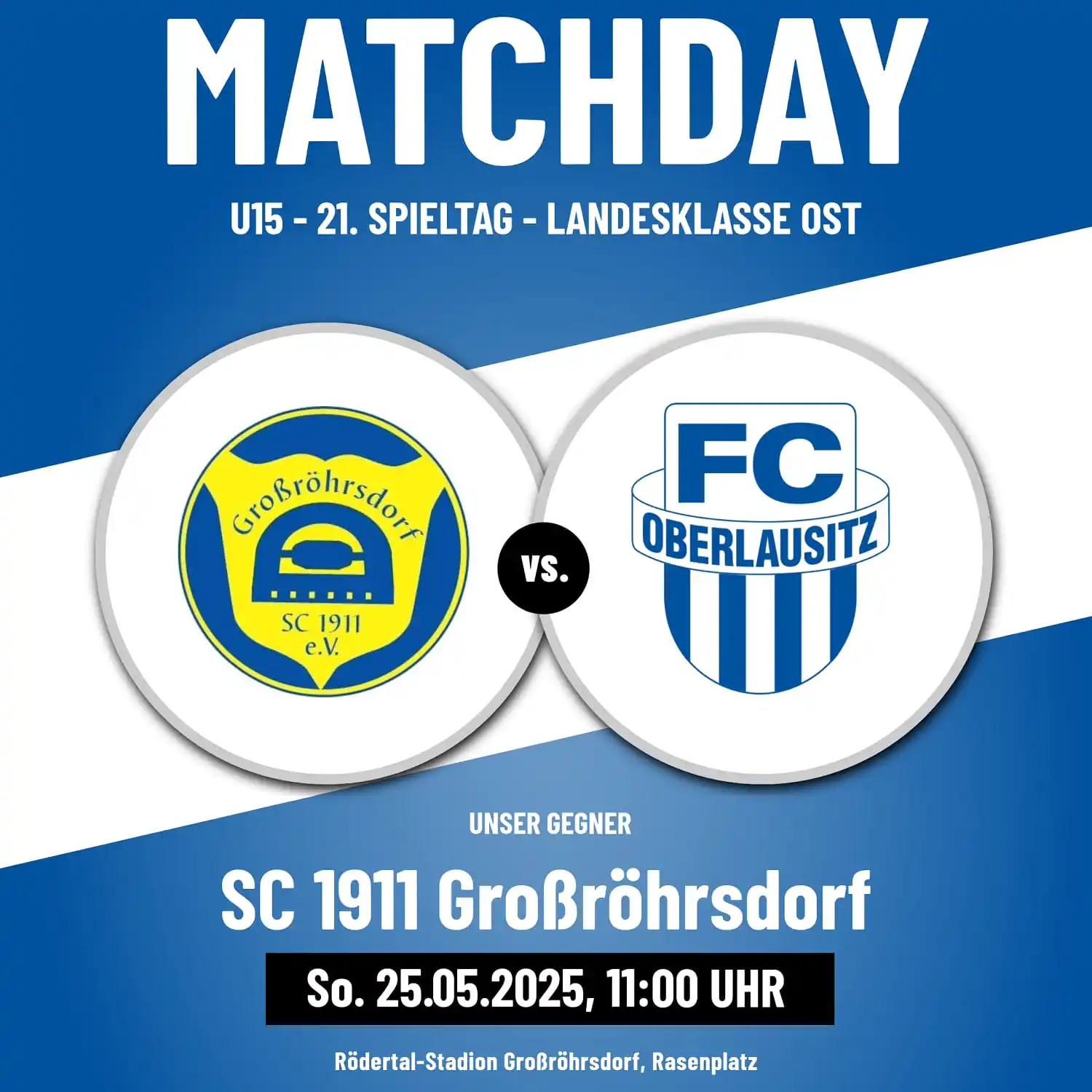 Image from FC Oberlausitz Neugersdorf e.V.: ⚽️💙🤍 AUSWÄRTSSPIELTACH ! U15 ! <a class="text-blue-500 hover:underli...