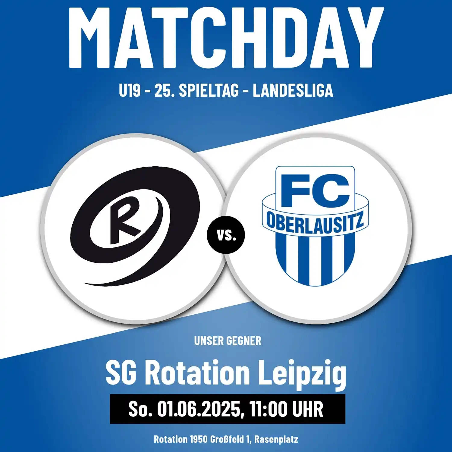 Image from FC Oberlausitz Neugersdorf e.V.: ⚽️💙🤍 AUSWÄRTSSPIELTACH ! U19 ! <a class="text-blue-500 hover:underli...