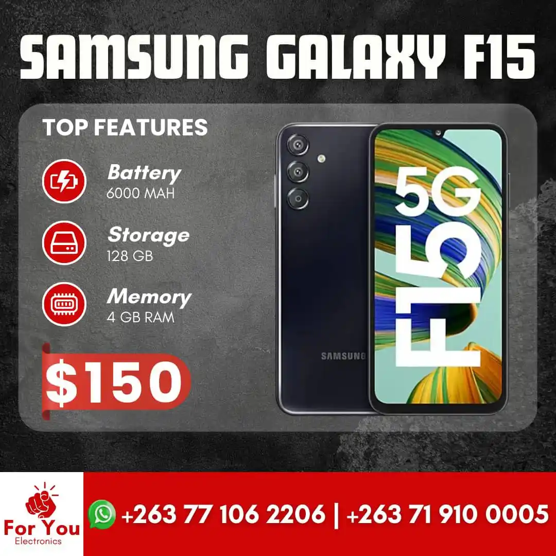 Image from For You Electronics: Available 🔥🔥🫵🏽 Galaxy F15 Original and Boxed Big battery 6000✅ Ram...