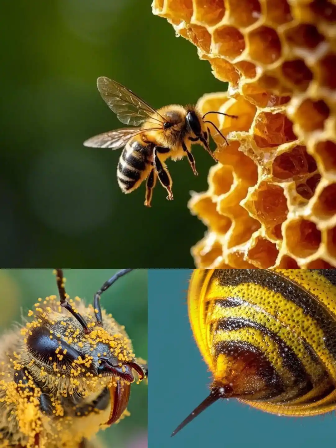 Image from Risale-i Nur: *balarısı fıtratça ve vazifece* *öyle bir mu'cize-i kudrettir ki;* *🐝...