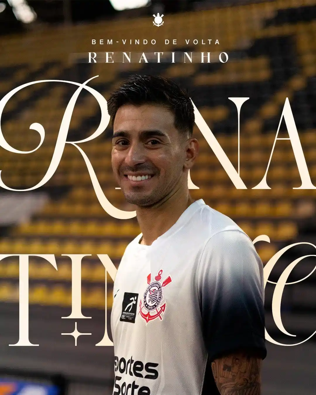 Image from Corinthimão 3.0 🦅: Bem-vindo de volta, Renatinho! 🖤🤍 Multicampeão pelo <a class="text-...