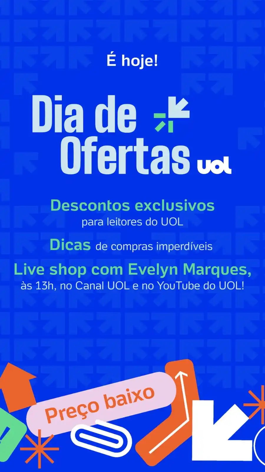 Image from Vida Fitness | Treino e Musculação: *Bom dia!* Tá valendo! O *Dia de Ofertas UOL* já tá distribuindo des...