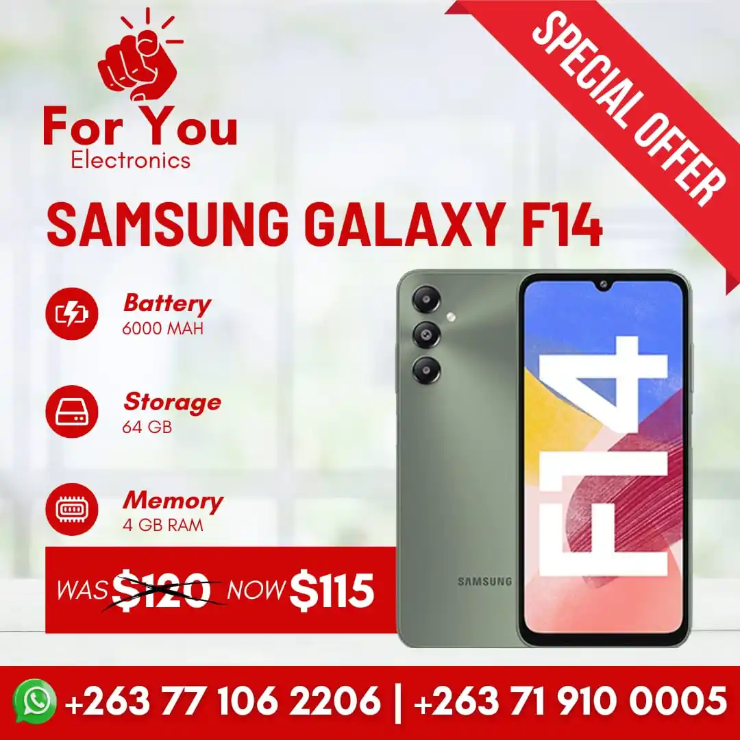 Image from For You Electronics: "Capture life's moments with style! Introducing the Samsung F14   feat...