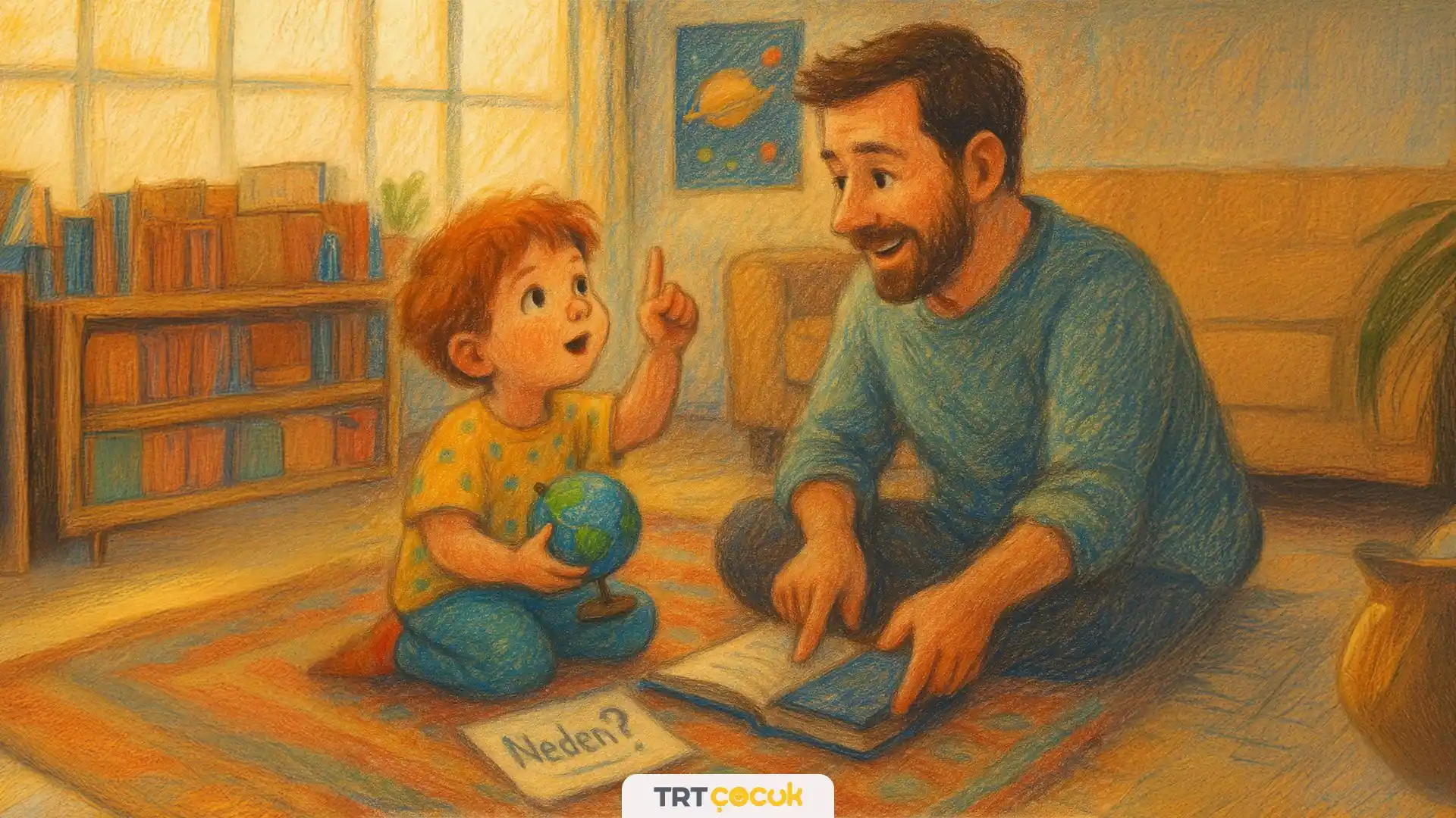 Image from TRT Çocuk Ebeveyn Akademisi: *Çocuklar Soru Sorarak Öğrenir!* Çocuklar, dünyayı anlamak için sürek...