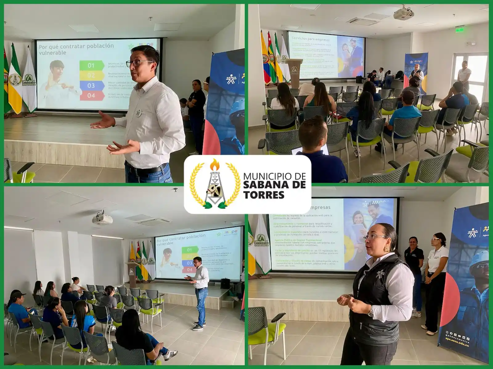 Image from Prensa Municipio Sabana de Torres: ✅Con acompañamiento del SENA, realizamos socialización a empresas sobr...