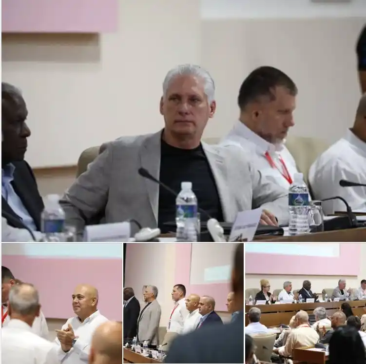 Image from Partido Comunista de Cuba: Con la presencia de Miguel Díaz-Canel Bermúdez y Roberto Morales Ojed...