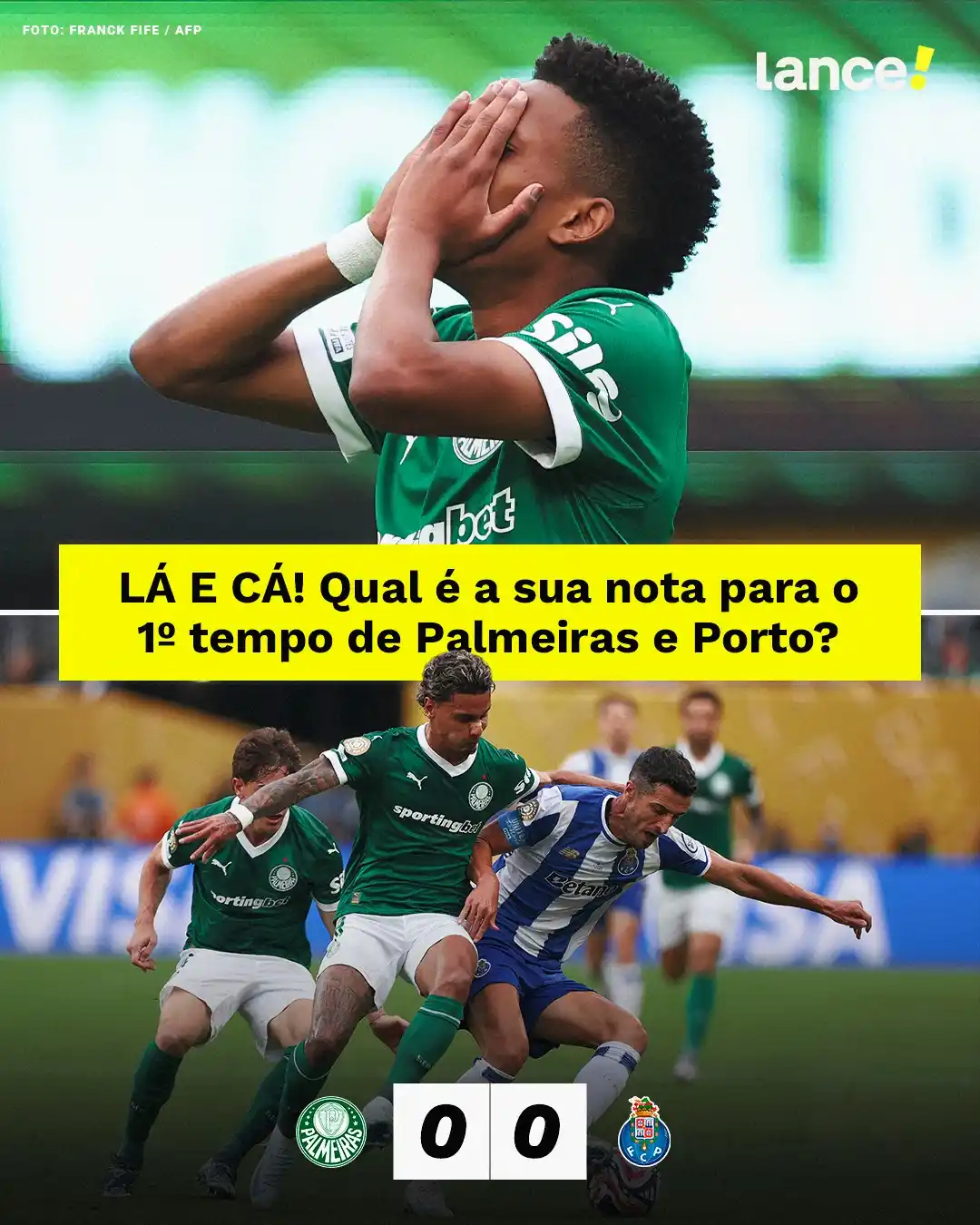 Image from Lance! Palmeiras: DÁ PARA O PALMEIRAS SAIR COM A VITÓRIA? 👀🏆⚔️ Palmeiras e Porto vão e...