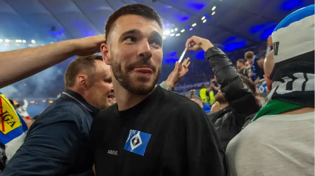 Image from Transfermarkt.de: Der dopinggesperrte HSV-Verteidiger Mario Vuskovic geht den nächsten S...