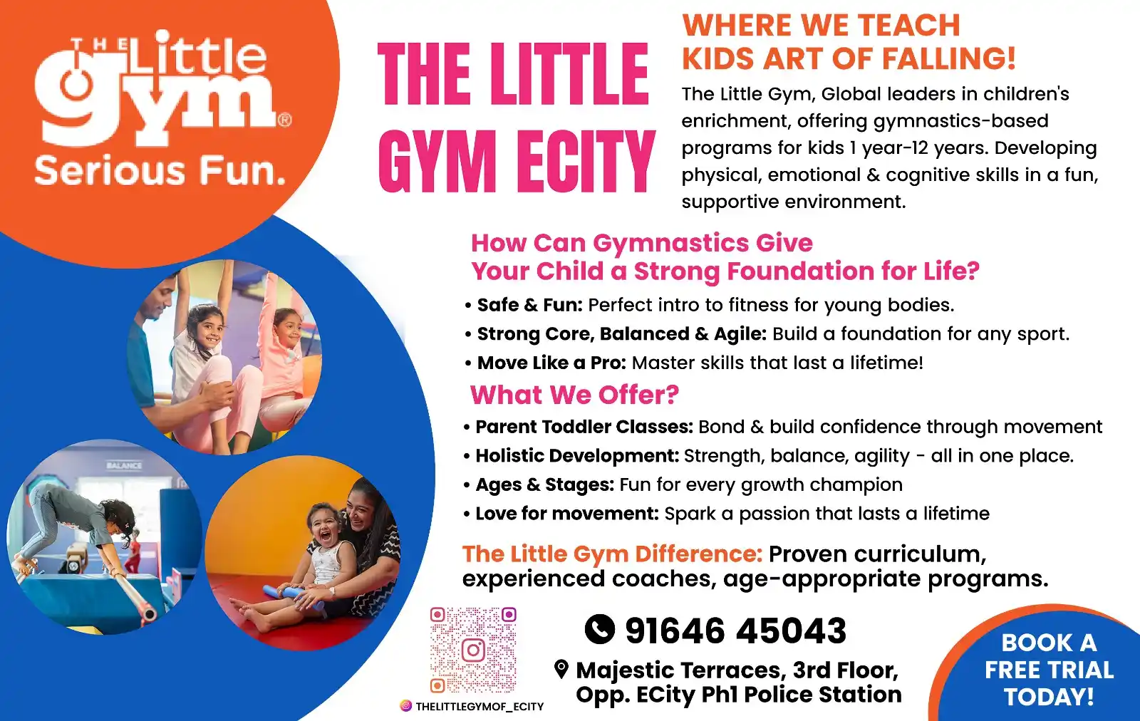Image from Electronic City Credence: *Discover The Little Gym Ecity!* Fun, safe gymnastics-based programs f...