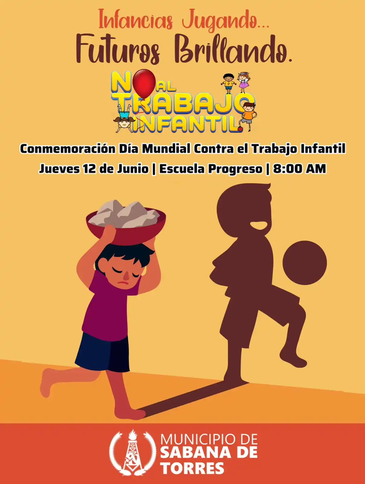 Image from Prensa Municipio Sabana de Torres: ☝🏻El “Día mundial contra el trabajo infantil” es una fecha para conci...