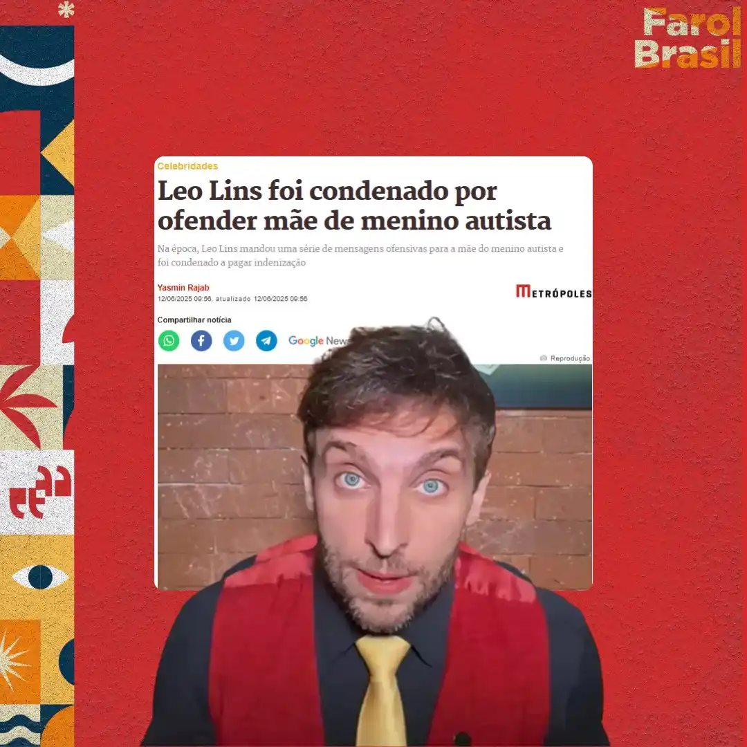 Image from Jones Manoel : Em 2020, a então namorada do "humorista" Léo Lins fez uma piada de pés...