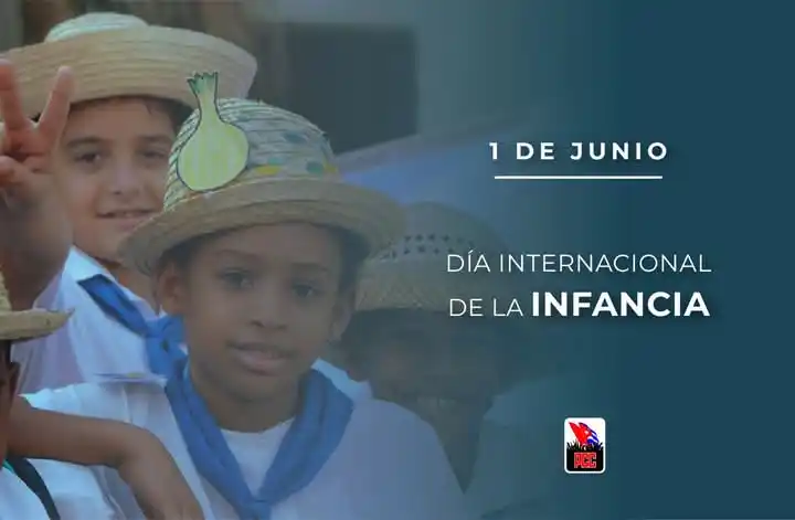 Image from Partido Comunista de Cuba: En ellos está depositada la esperanza del mundo, y para ellos, que son...