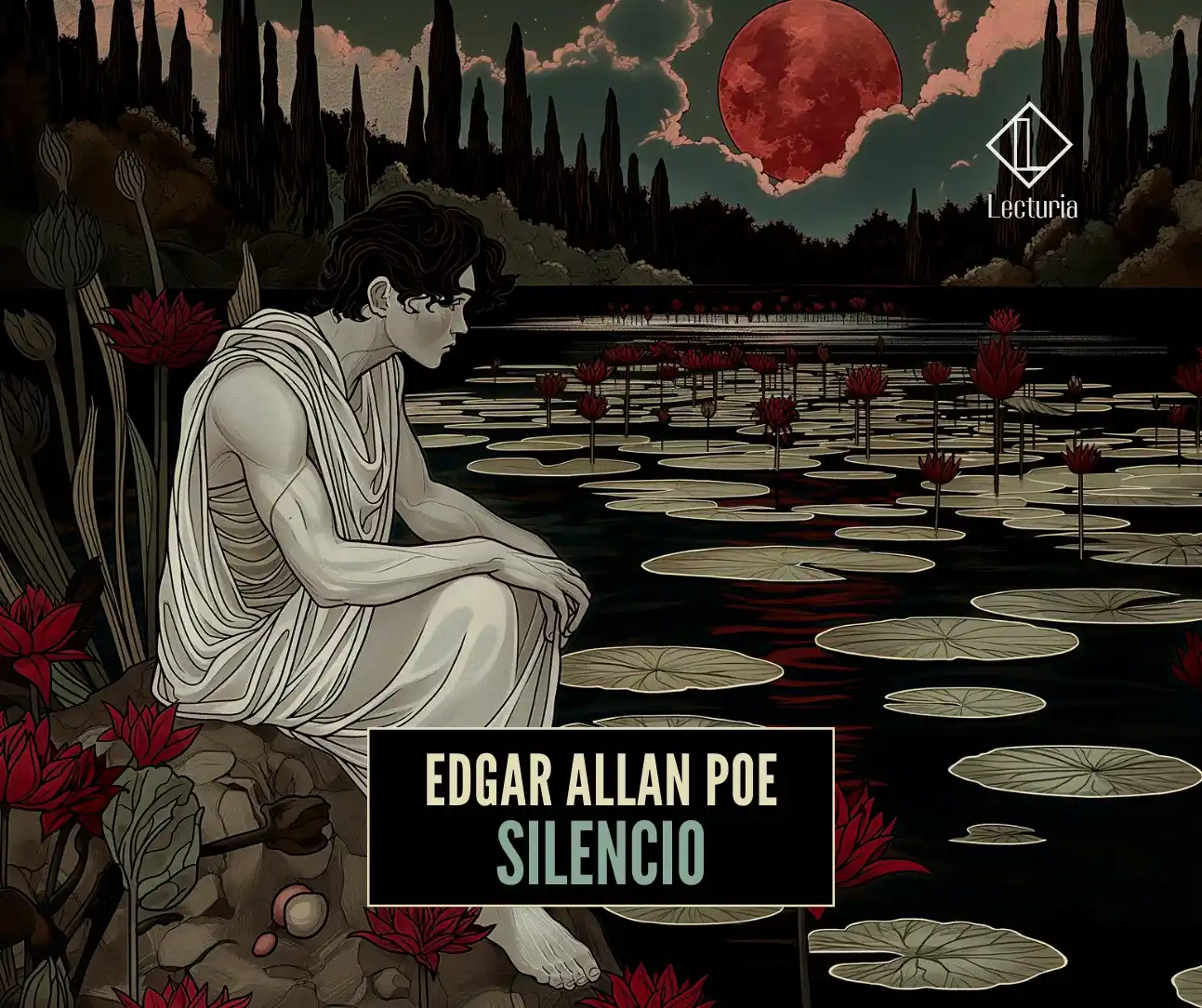 Image from Lecturia : Biblioteca de relatos: En «Silencio» (Silence—A Fable), cuento de Edgar Allan Poe publicado e...